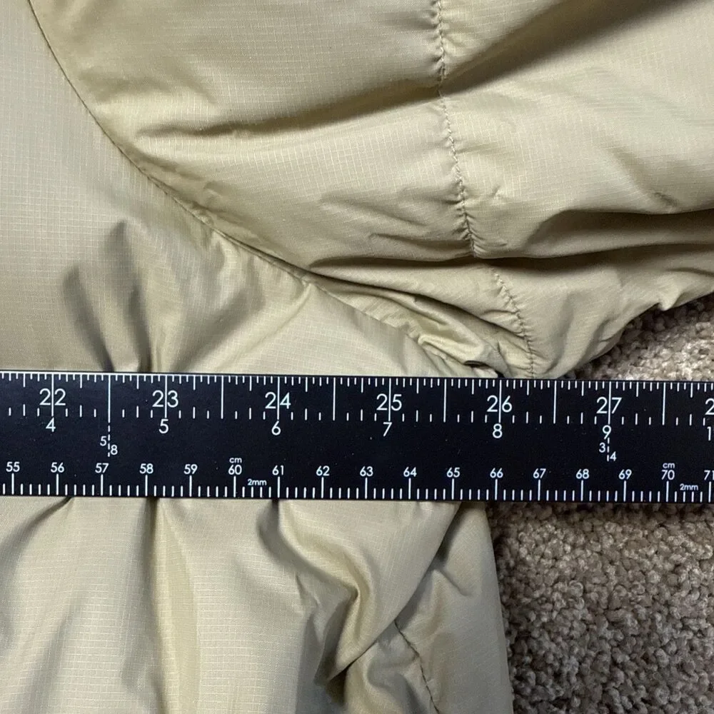 Nautica Men’s Puffer Coat 80% Down 20%‎ Waterfowl Feather Beige Sz L EUC Winter